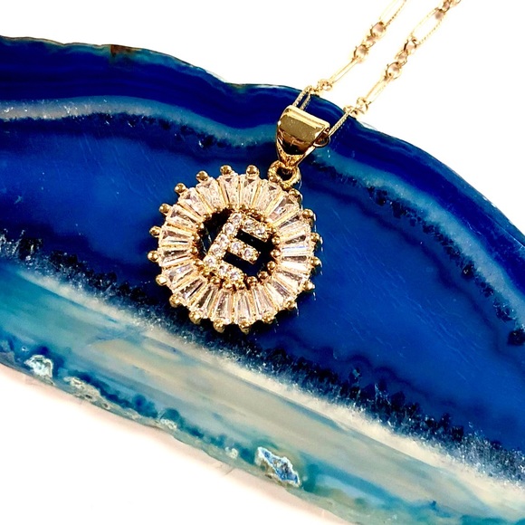 Initial E Necklace, Letter E, Personalized E, Boho - Picture 2 of 9